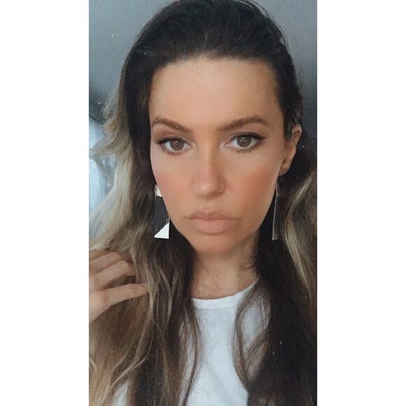 Artisan Handmade Gold and black art deco abstract fringe statement earrings - Picture 4 of 10